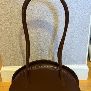 Old Navy Chocolate Brown Dome Shoulder Bag with Long Straps